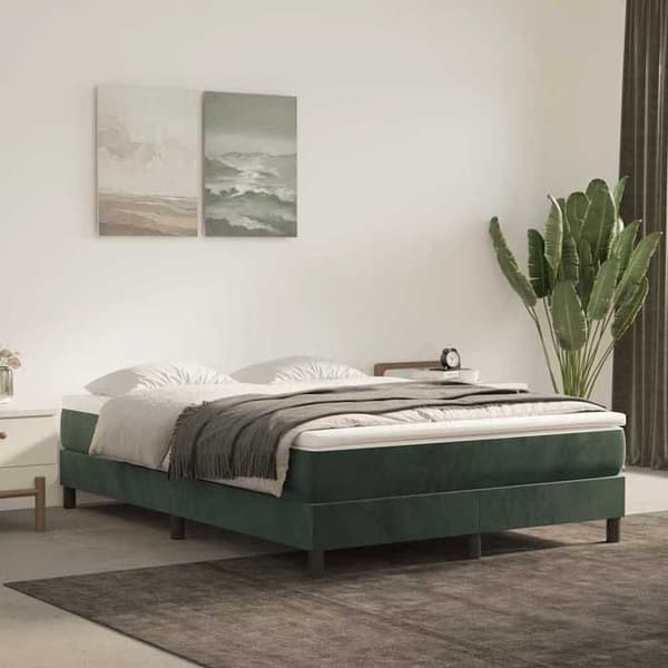 Maison Exclusive - Pocketfjedermadras 120 x 210 x 20 cm Mørkegrøn