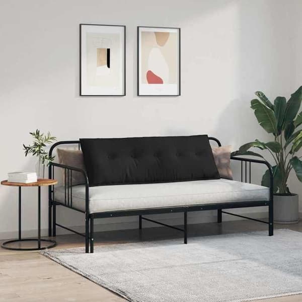 Maison Exclusive - Sort Rygpude 140 x 50 cm Mikrofiberstof