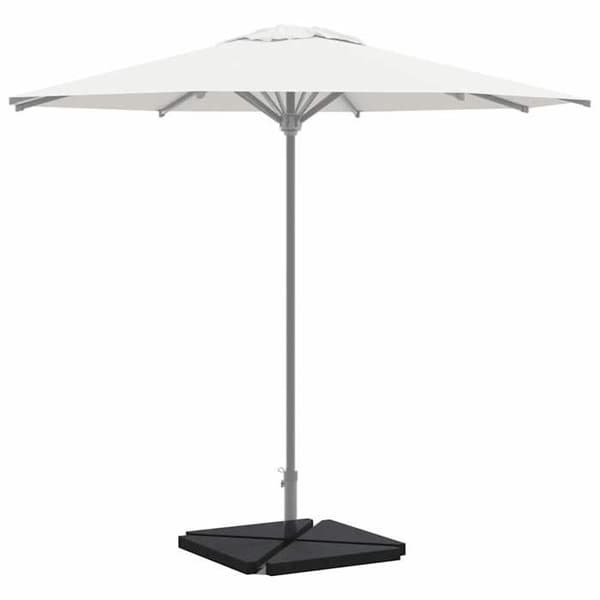 Maison Exclusive - Parasolfødder 4 stk. trekantet sort granit 14kg