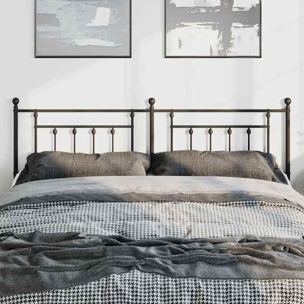 Maison Exclusive - Erstatnings hovedgærde i sort metal 193 cm