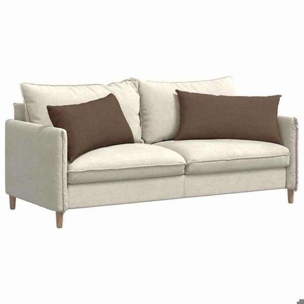 Maison Exclusive - Soffkuddar 2 st tyg Brun 80 x 40 cm brun