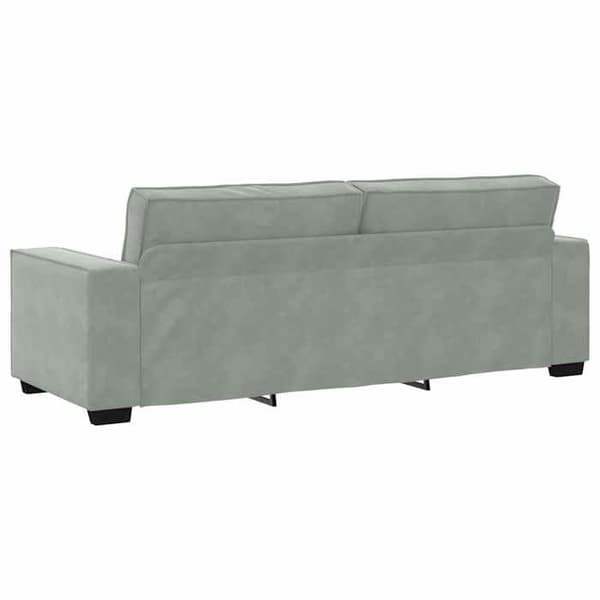Maison Exclusive - Vaaleanharmaa 3-paikkainen sohva 220x78x84 cm Sametti