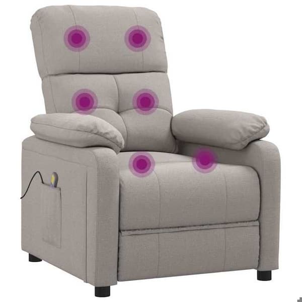 Maison Exclusive - Massagefåtölj Taupe Tyg