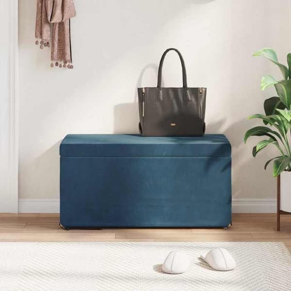 Taburet - EKSKLUSIV HUS - 81x41x40 cm - Blå - Komposittræ - Uden ryg Blå