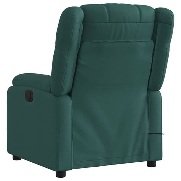 Maison Exclusive - Recliner massagestol Mörkgrön Tyg
