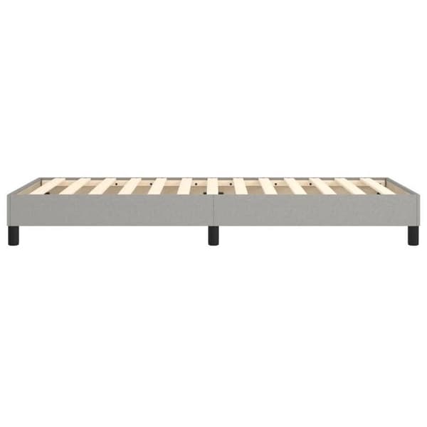Maison Exclusive - Vaaleanharmaa jousipatja 80x200 cm kangas ljusgrått