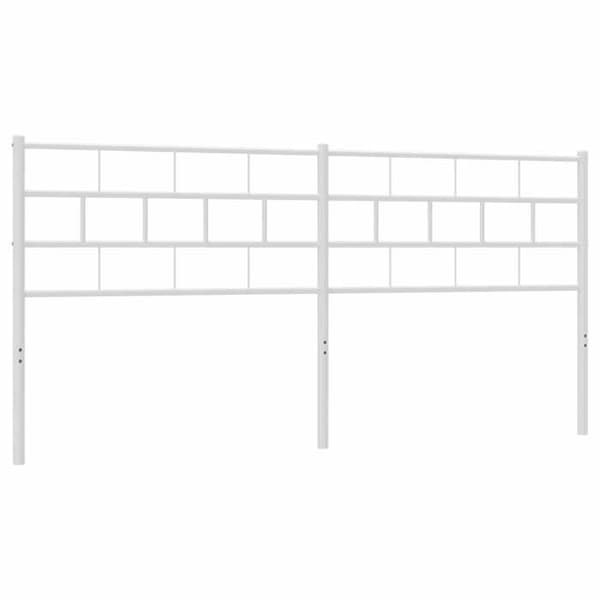 Hovedgærde - EKSKLUSIV HUS - Runde rør - Malet epoxy stål - 200 cm - Hvid Vit