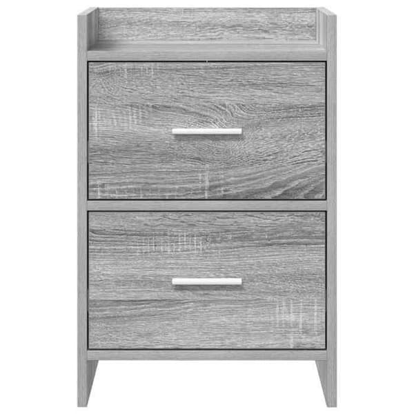 Maison Exclusive - Sängbord 2 st Sonoma grå 40 x 30 x 60 cm