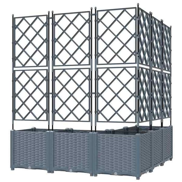 Maison Exclusive - Havekrukke 5 stk Lys grå 120 x 120 x 143 cm PP
