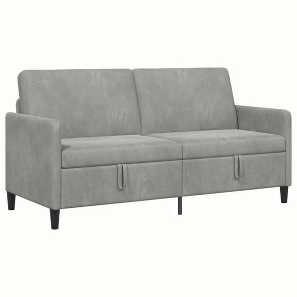 Maison Exclusive - Soffa med förvaring Ljusgrå 172 x 78 x 87 cm Polyester