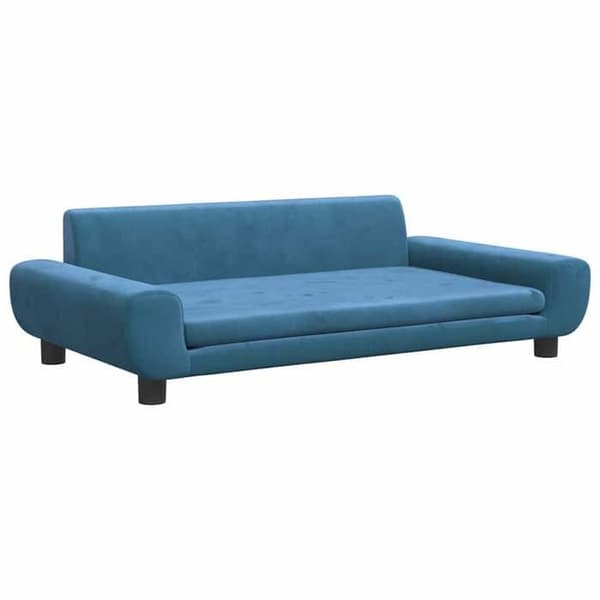Maison Exclusive - Hundsäng blå 100x54x33 cm sammet blå