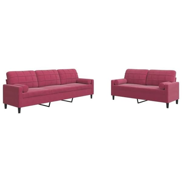 Maison Exclusive - 2 kpl sohvasetti tyynyjen ja samettityynyjen kanssa