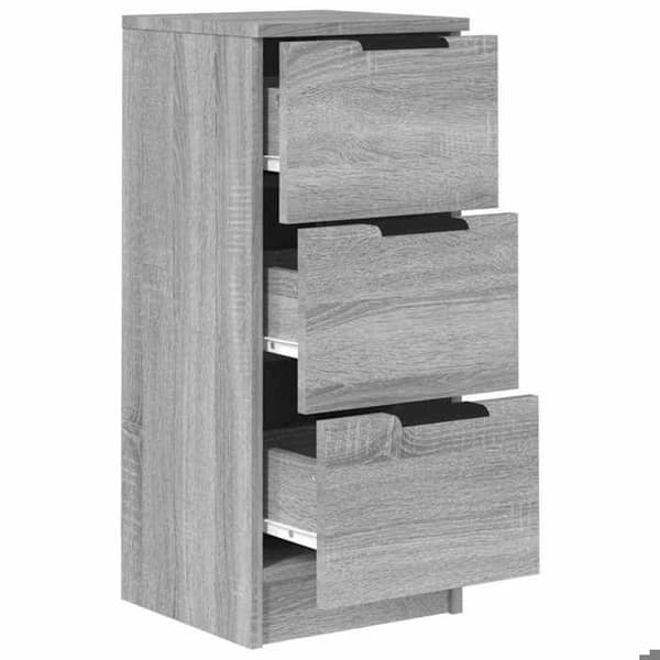 Maison Exclusive - Buffet Sonoma grå 30x30x70 cm Ingeniørtræ