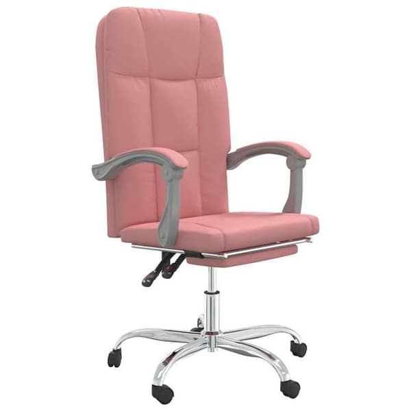 Maison Exclusive - Kontorstol med vippefunktion i rosa kunstlæder Ros