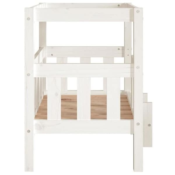 Maison Exclusive - Hundsäng Vit 65,5x50,5x70 cm Solid furu Vit
