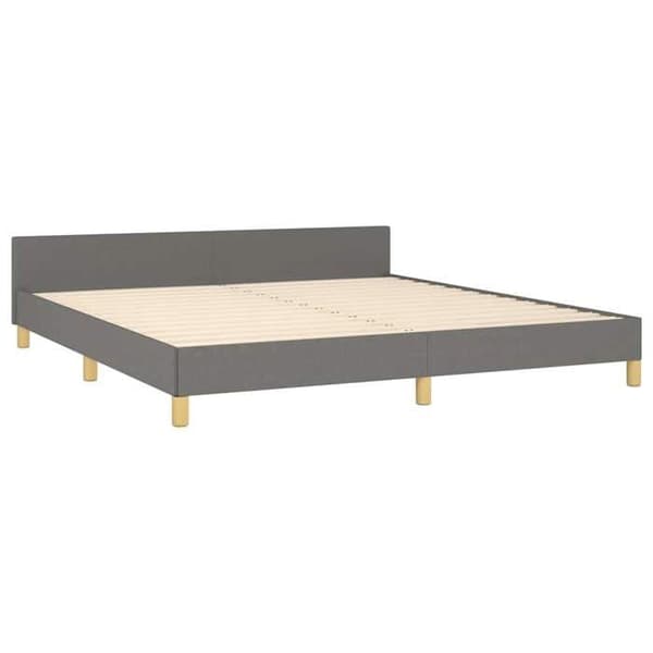 Maison Exclusive - Sengebund uden madras grå 180x200 cm stof mörkgrå