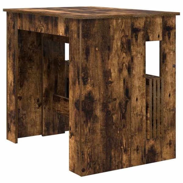 Spisebord - EKSKLUSIV HUS - 180x85x75 cm - Ingeniørtræ røgfyldt eg - Manuel udtræk - Rektangulær Rökt ek