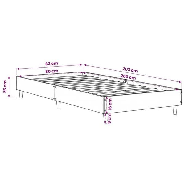 Plattformssängram - EXKLUSIV HEM - Minimalistisk - Ingenjörsträ - Latten ingår - Modern design