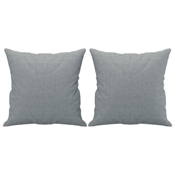 Maison Exclusive - Sæt af 2 sofaer med lysegrå puder i stof