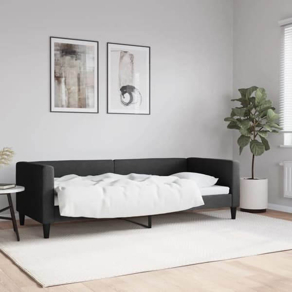 Maison Exclusive - Sengebænk uden madras sort 80x200 cm stof