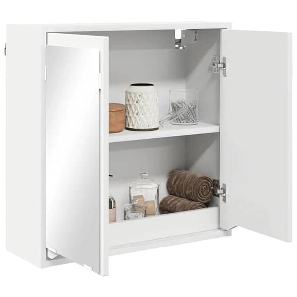 Maison Exclusive - Hvid Badeværelsesspejlskab 60 x 20 x 60 cm Vit