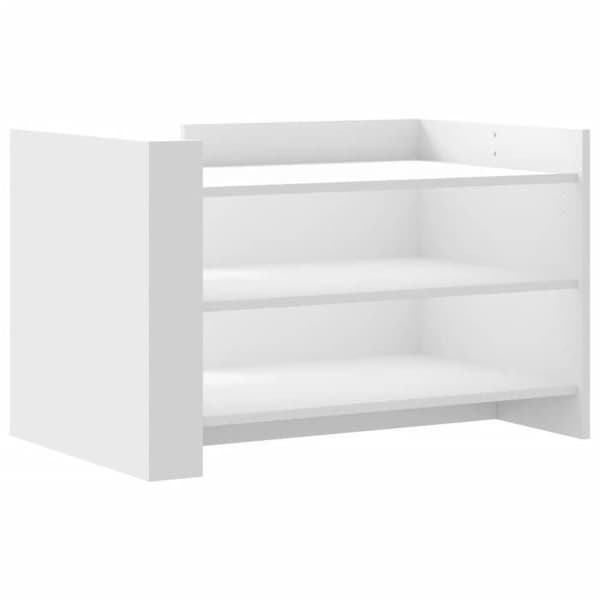 Maison Exclusive - Låg bord vit 80x50x50 cm ingenjörsträ Vit