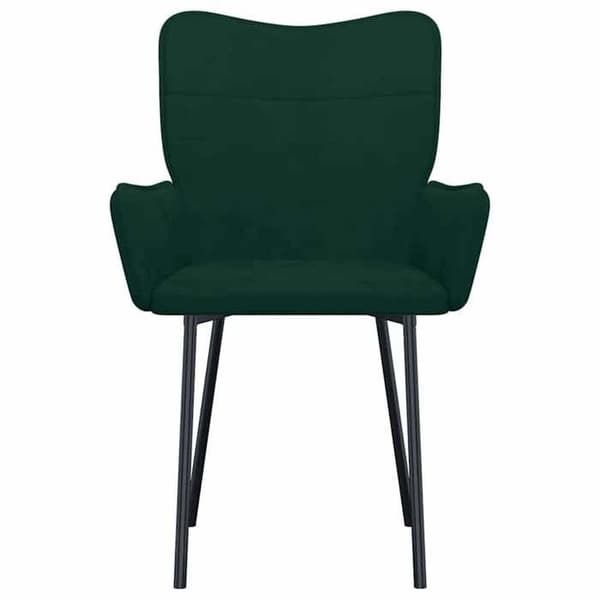 Maison Exclusive - Spisestole sæt af 2 Mørkegrøn Velour Mörkgrön