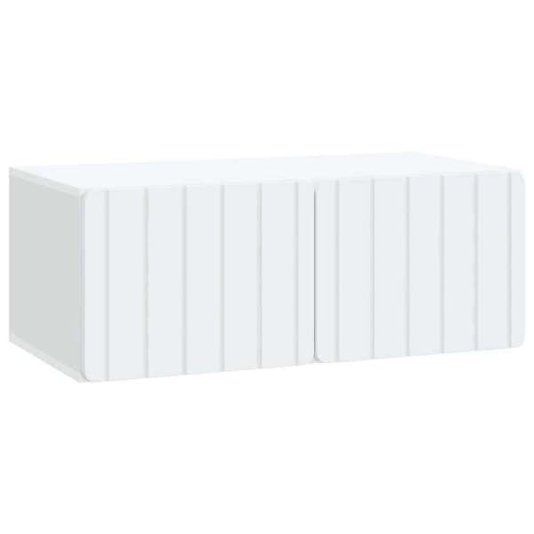 Maison Exclusive - Väggmonterad TV-möbel 78,5 x 41 x 30 cm Vit Ingenjörsträ Vit