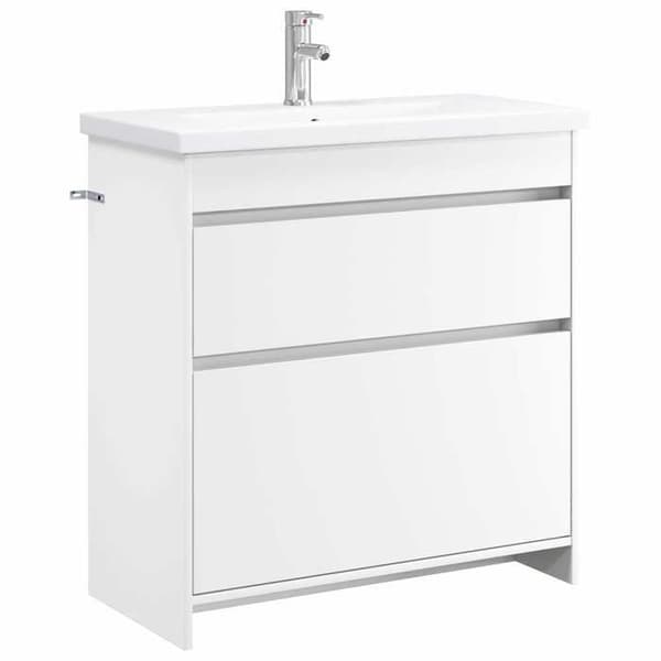 Maison Exclusive - Badmöbelset Vitt 81 x 40 x 84,5 cm