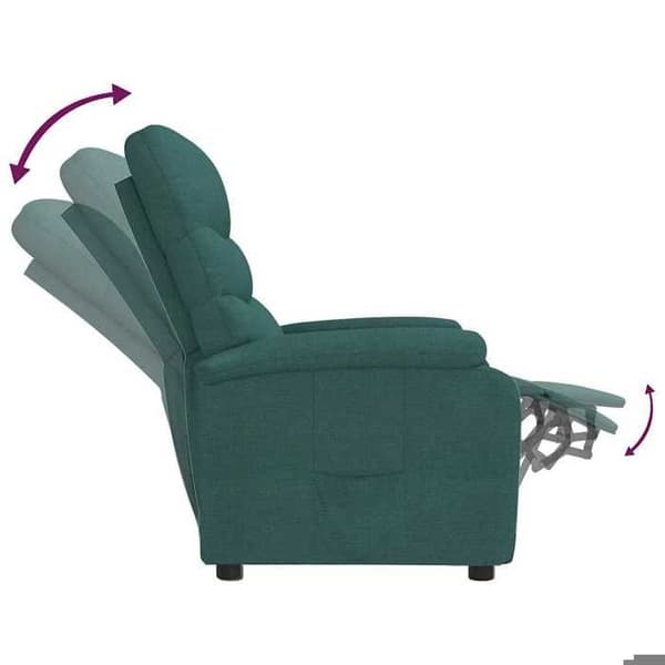 Maison Exclusive - Mørkegrøn Recliner Stol i Stof