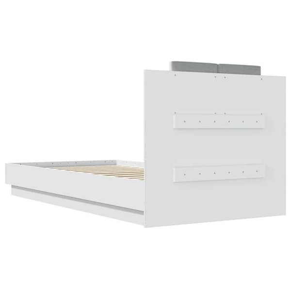 Maison Exclusive - Sängram utan madrass vit 90x190 cm