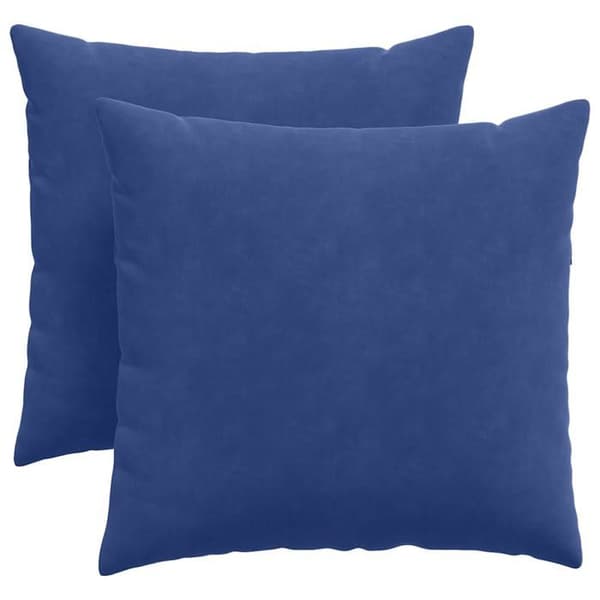 Stolsdynor - MAISON EXCLUSIVE - 45 x 45 cm - Blå polis - Kordflor - Set om 2 Blå polis