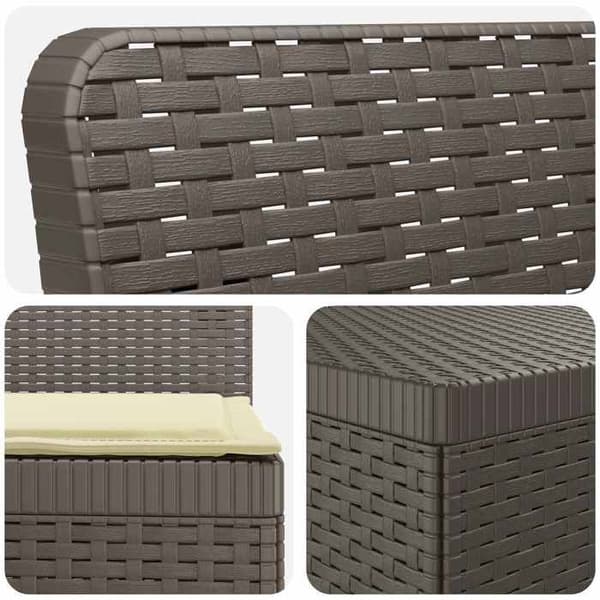 Maison Exclusive - Trädgårdsoffa 5 Platser med Kuddar i Rottenglas PP