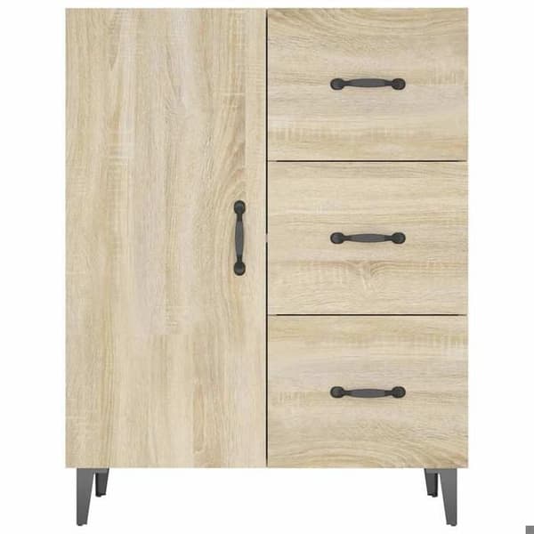Maison Exclusive - Buffé ek sonoma 69,5x34x90 cm ingenjörsträ