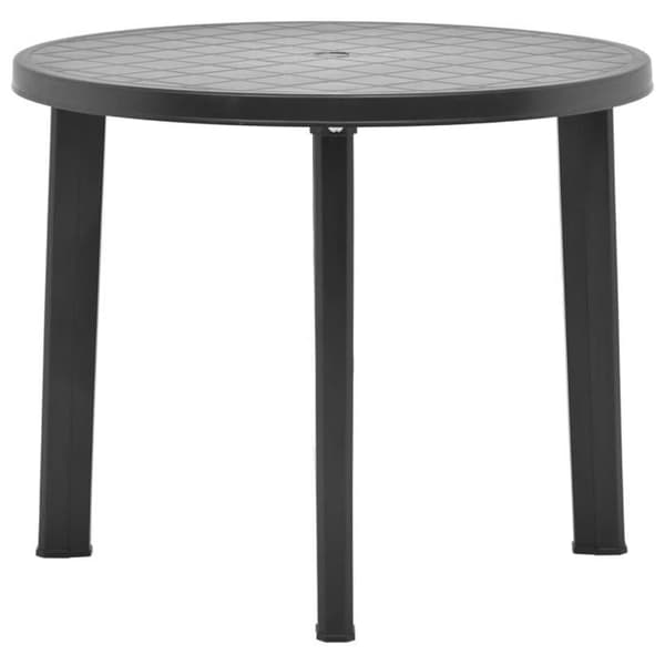 Maison Exclusive - Anthracite 89 cm Puutarhapöytä Muovia