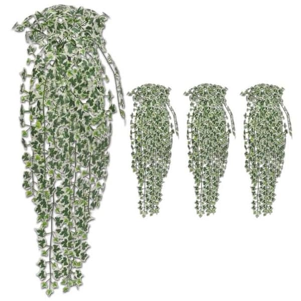 Maison Exclusive - Kunstige efeu-buske 4 stk. Broget 90 cm