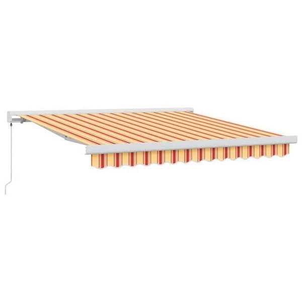 Maison Exclusive - Fällbart tak i gult och orange 300 x 250 cm