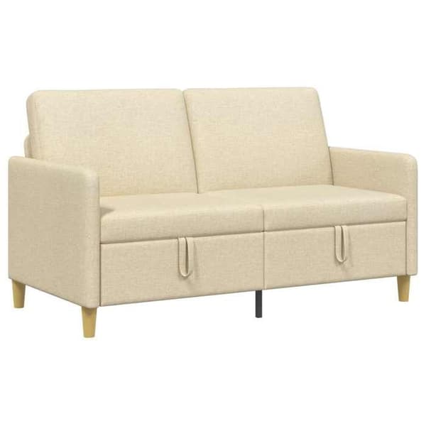 Maison Exclusive - Sofa med opbevaring Creme 152 x 78 x 87 cm Polyester
