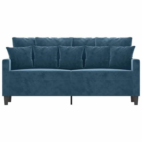 Maison Exclusive - 2-paikkainen sininen sohva 140 cm samettia