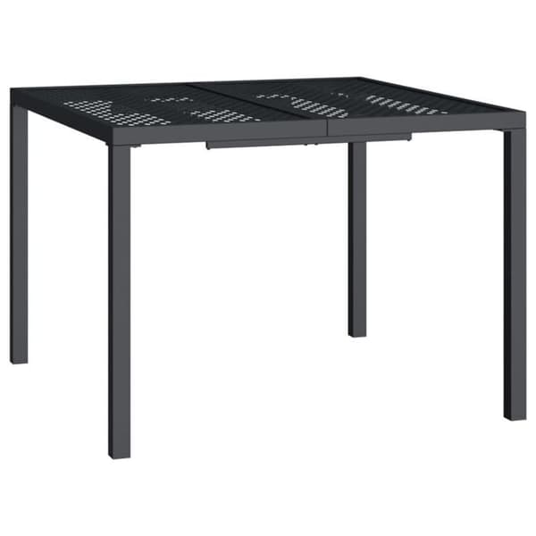 Maison Exclusive - Trädgårdsbord antracit 100x100x72 cm stål