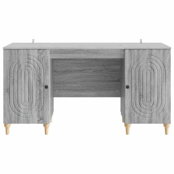Maison Exclusive - Bureau Sonoma grå 142,5 x 50 x 75 cm Ingeniørtræ Sonoma grå
