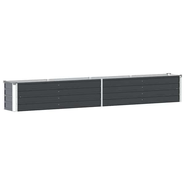 Maison Exclusive - Hævet havebed i galvaniseret stål 320x40x45 cm Antracit
