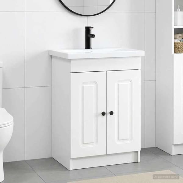 Maison Exclusive - Badeværelsesmøbel sæt Hvid 78,5 x 37,5 x 81 cm