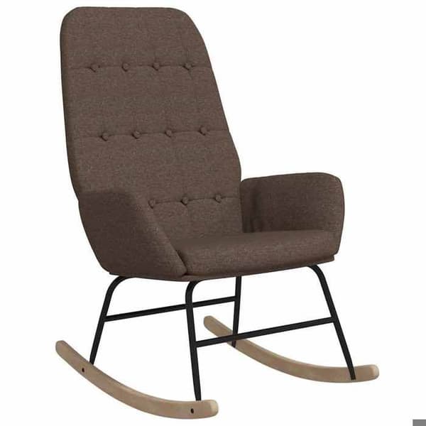 Maison Exclusive - Fåtölj med gungstol Taupe Tyg Mol