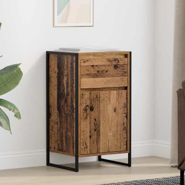 Maison Exclusive - Buffet i gammelt træ 43 x 36 x 75,5 cm ingeniørtræ