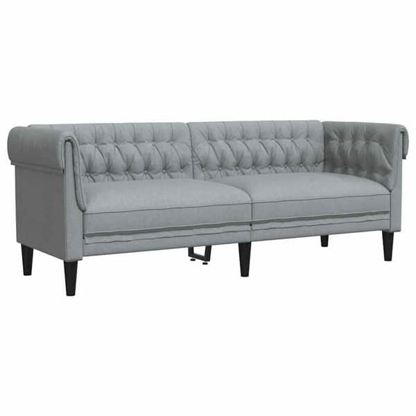 Maison Exclusive - Vaaleanharmaa sohva 201,5 x 74,5 x 74,5 cm Polyesteri