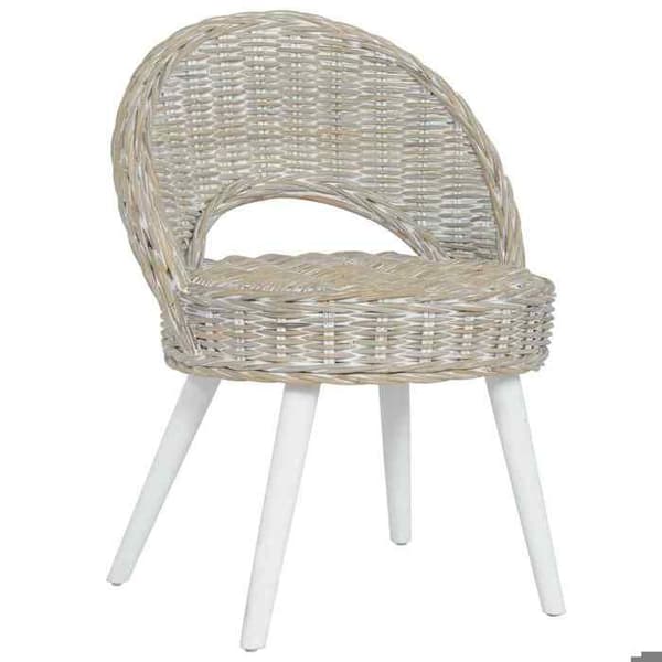 Maison Exclusive - Kubu hvid rattan sofa stol Matt vit