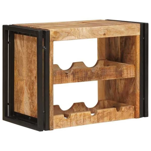 Maison Exclusive - Vinreol Brun 60 x 45 x 33 cm Solid rå mangotræ brun