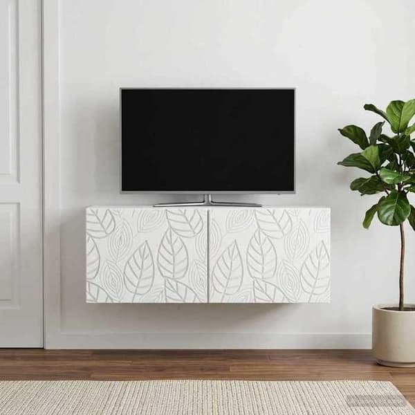 Maison Exclusive - Väggmonterad TV-möbel 59,5 x 31 cm Vit Ingenjörsträ