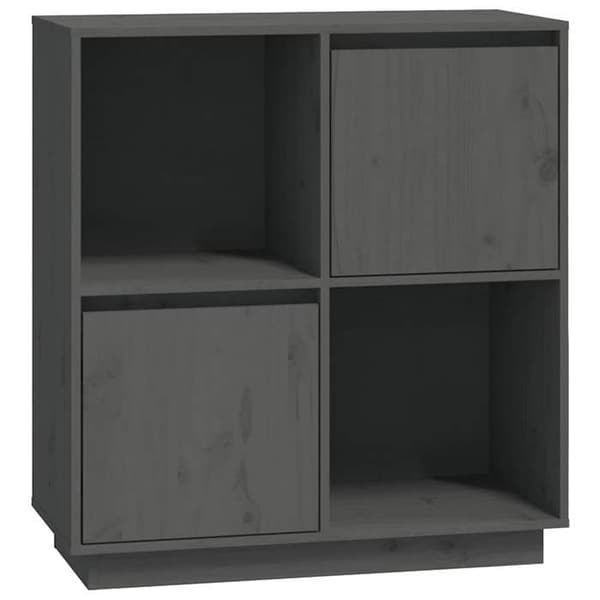 Maison Exclusive - Buffet Grå 74x35x80 cm Massivt fyrretræ